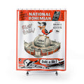 1954 Baltimore Baseball Shower Curtain — Retro Vintage Sports Bathroom Decor