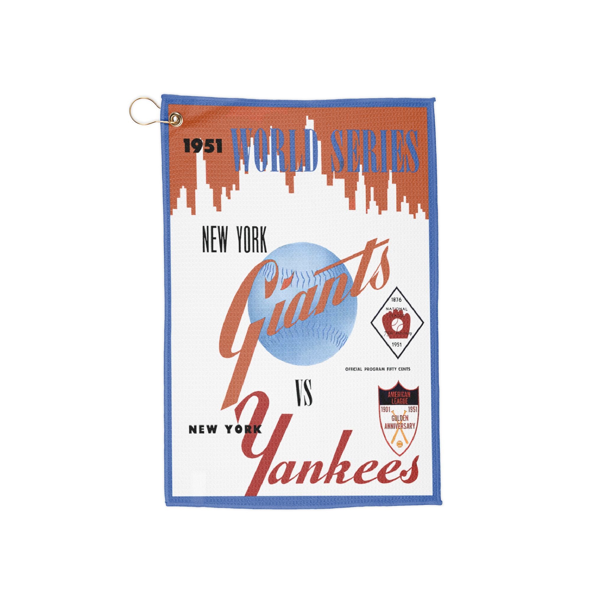 1951 Baseball World Series New York Golf Towel | Vintage Sports Memorabilia