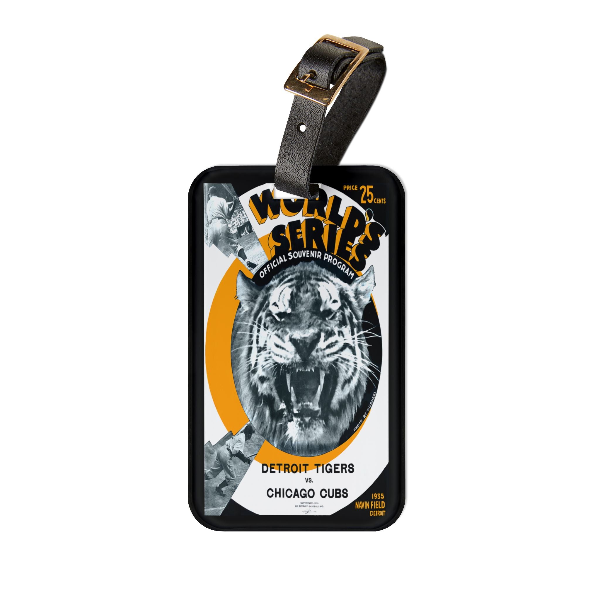 1935 Baseball World Series Detroit - Chicago Luggage Tag | Vintage Sports
