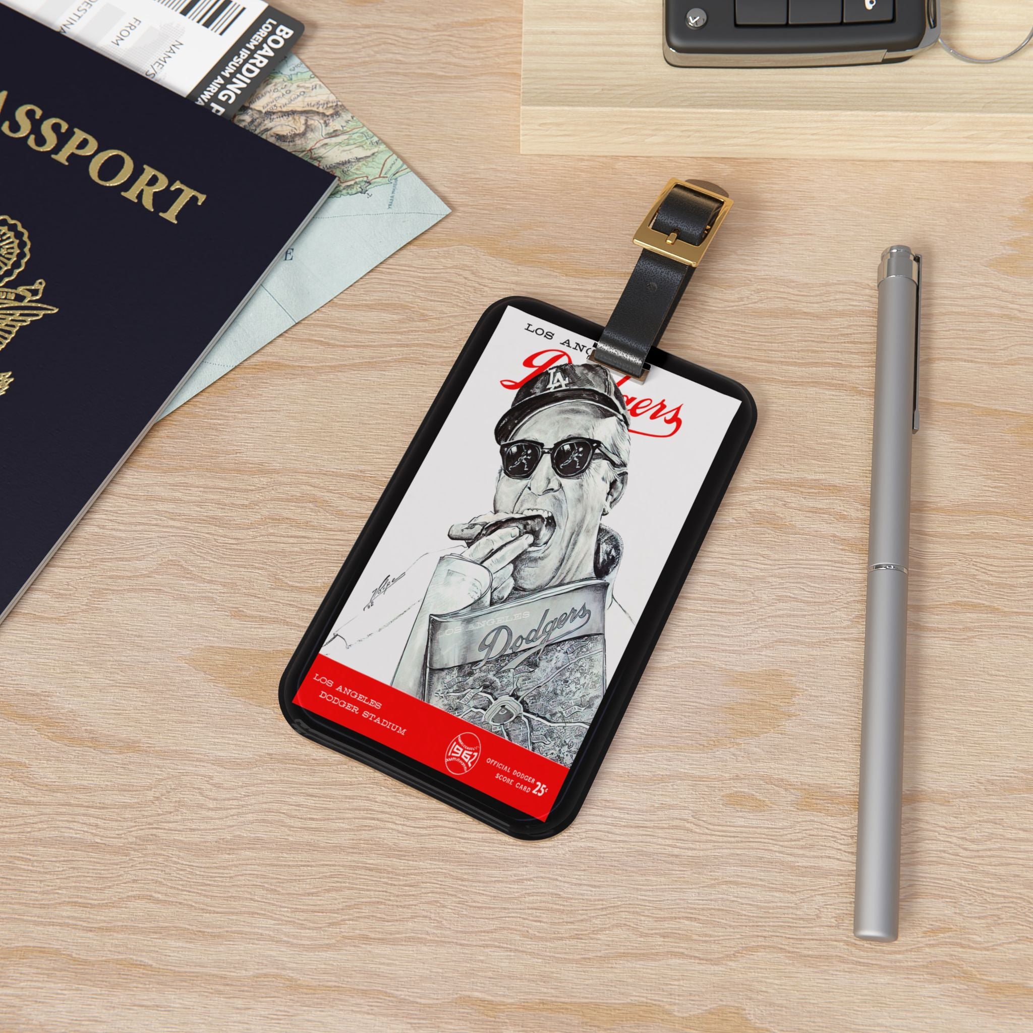 1962 Baseball Luggage Tag | Vintage Sports Travel ID