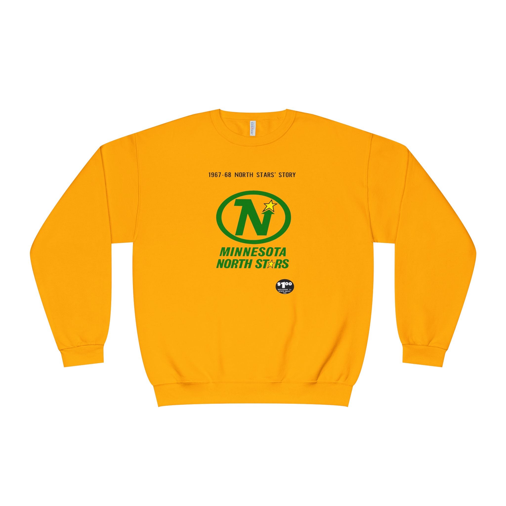 Vintage Minnesota North Stars Hockey Sweatshirt, 1967-1968 Retro Sports Crewneck Jumper, Unisex Pullover Gift for Hockey Fans, Minnesota