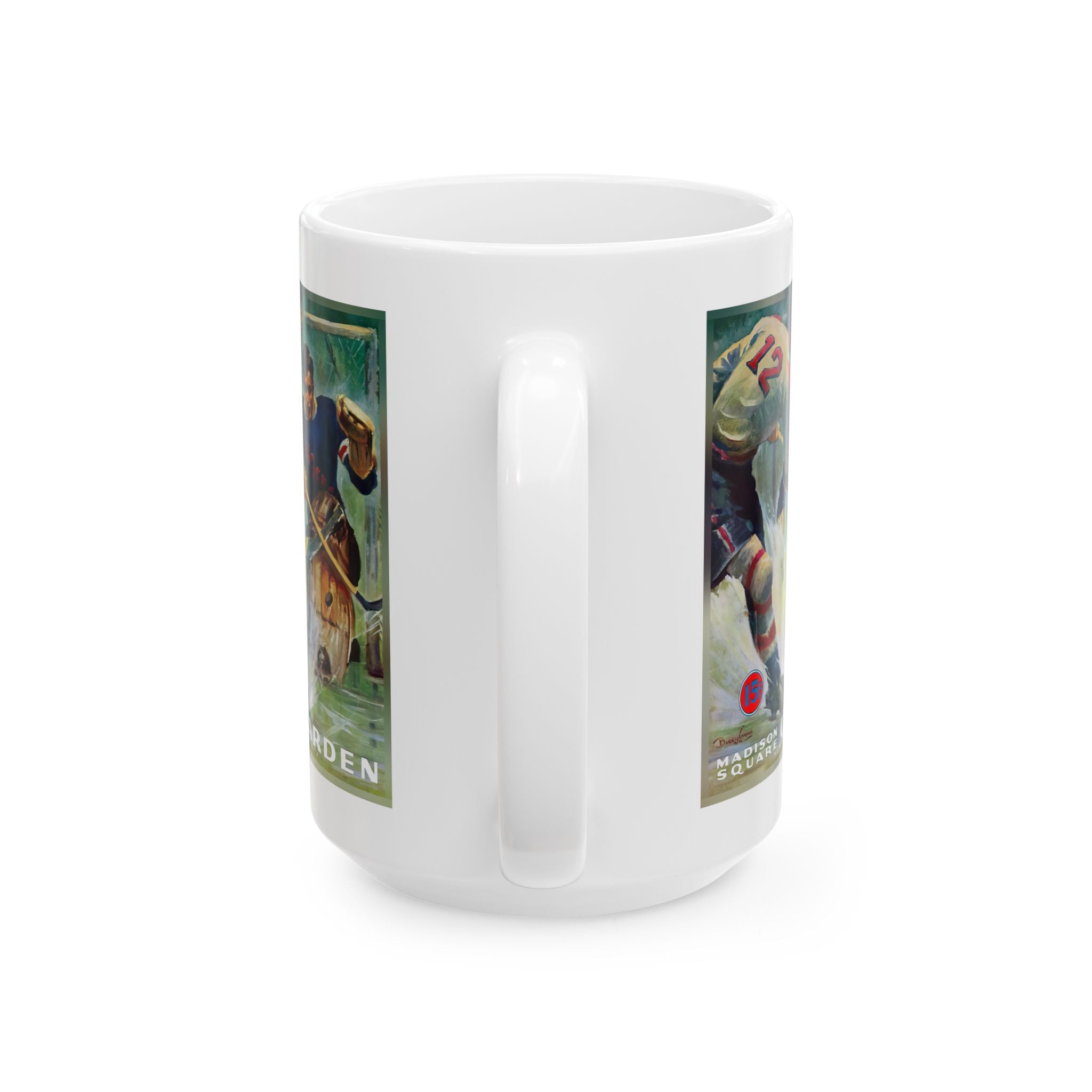 1940-1941 Vintage New York Americans - New York Rangers Hockey Program Cover - Ceramic Mug, 11oz, 15oz