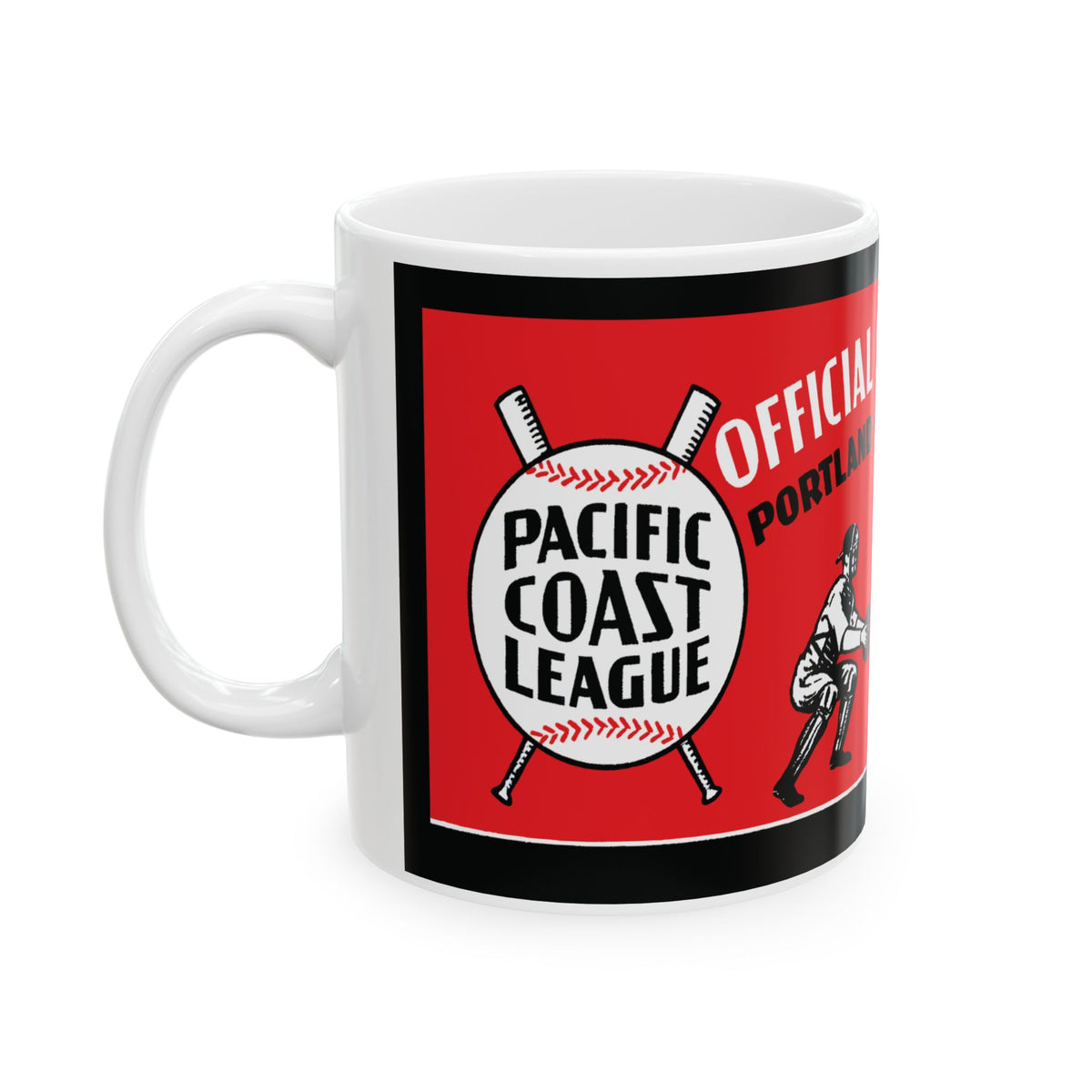 1939 Baseball Scorecard Pacific Coast League Ceramic Mug – Portland Baseball Club Vintage Design (11oz & 15oz)