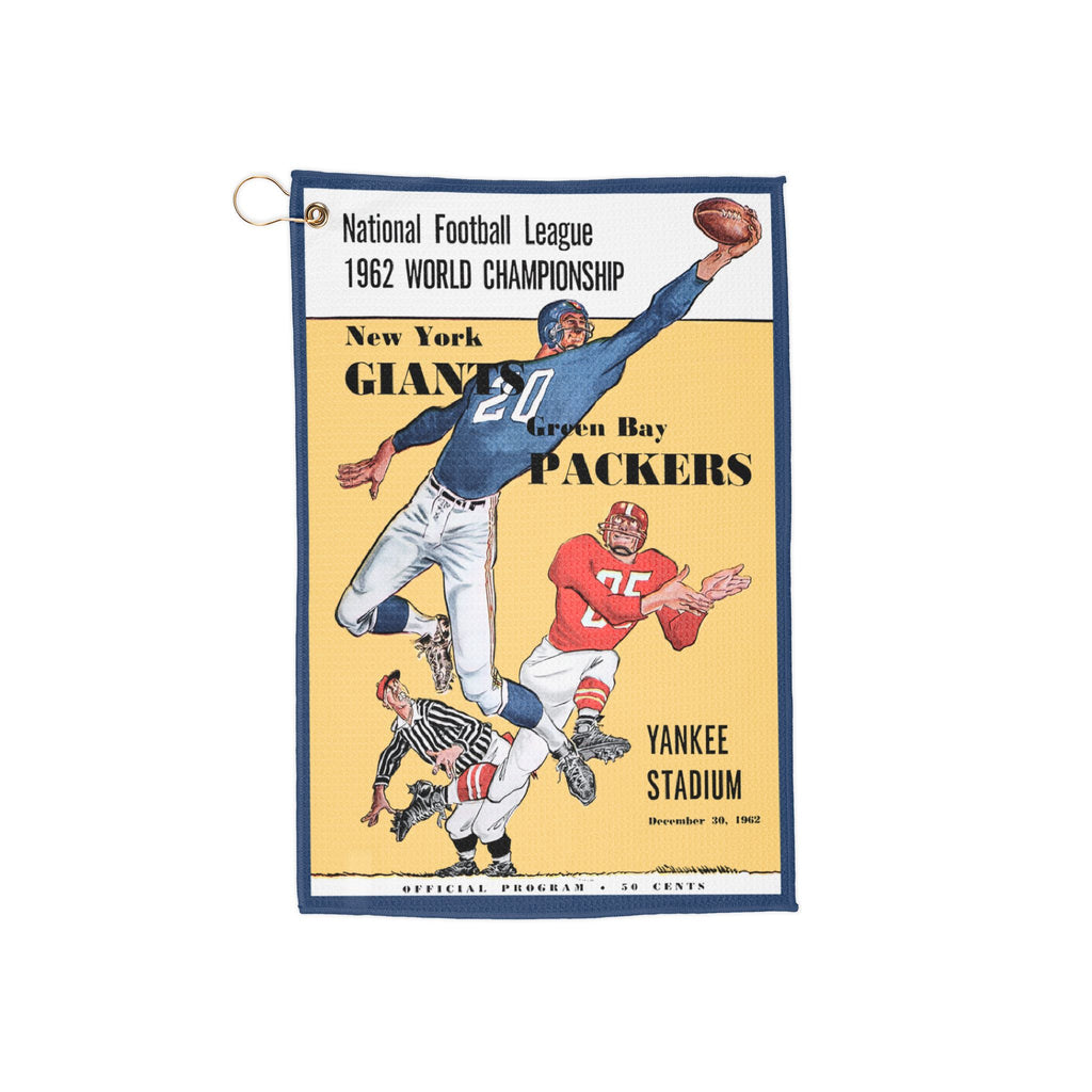 Sports Towel, 1962 Football New York Giants-Green Bay Packers Memorabilia Gift, Golf,  Fan Gear, Golf Accessory, Sports Collectible, Golf