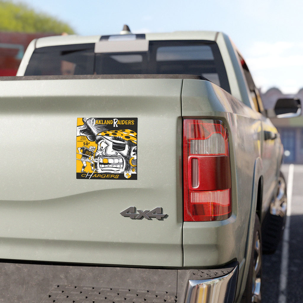 1962 Oakland vs San Diego Football Car Magnet — Vintage Game Day Decal