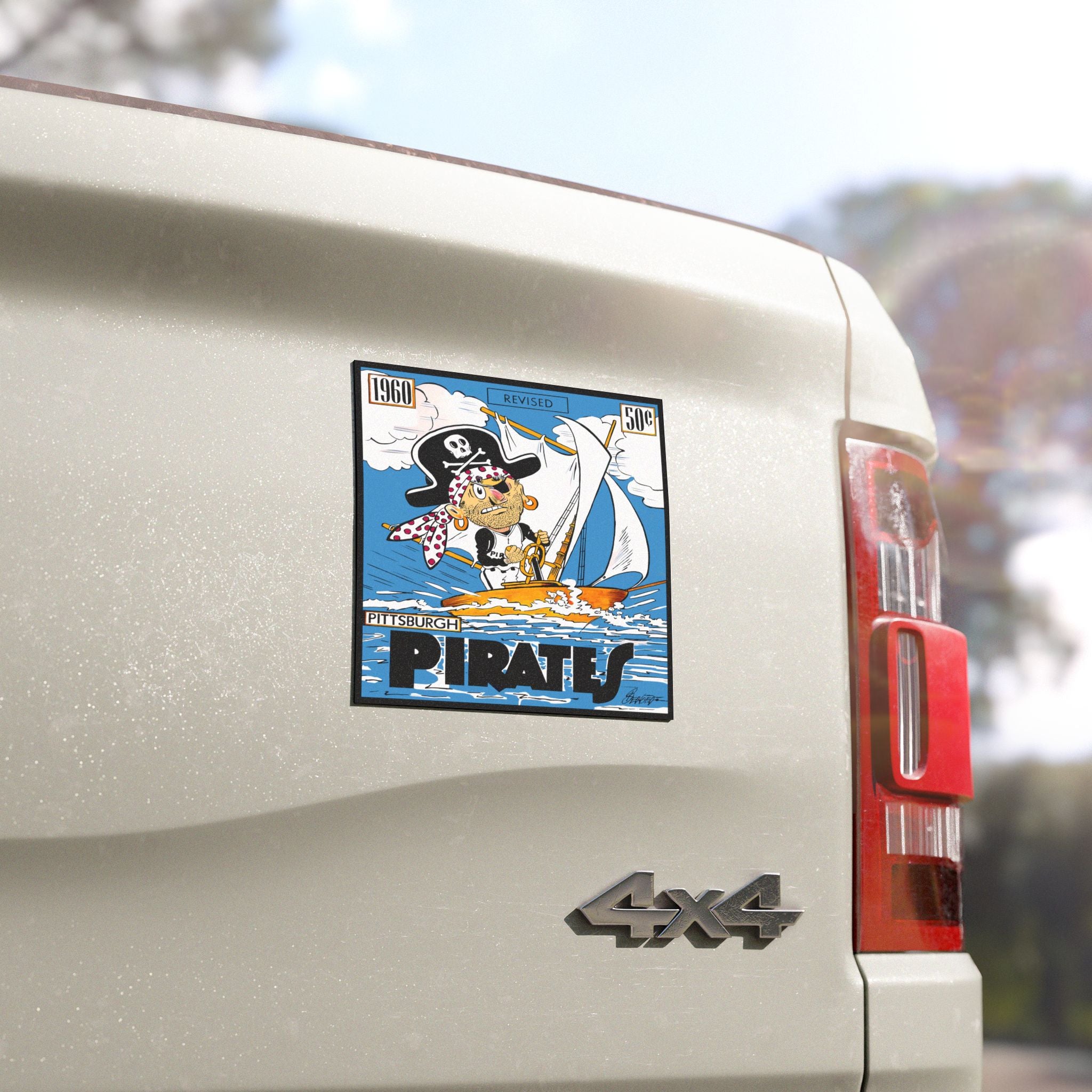 Car Magnets - 1960 Baseball Pittsburgh Pirates, Sports Fans Gift, Vintage Sports Decor, Baseball Memorabilia, Team Spirit Decoration
