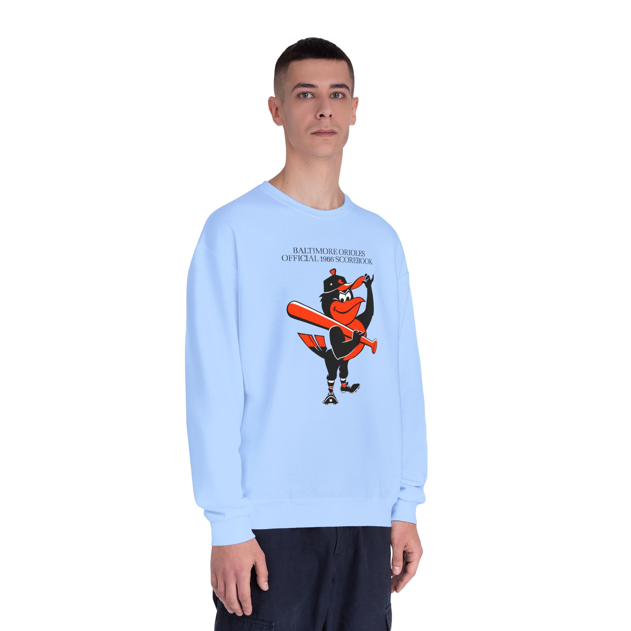 1966 Baltimore Orioles Baseball Scorecard - NuBlend® Crewneck Sweatshirt