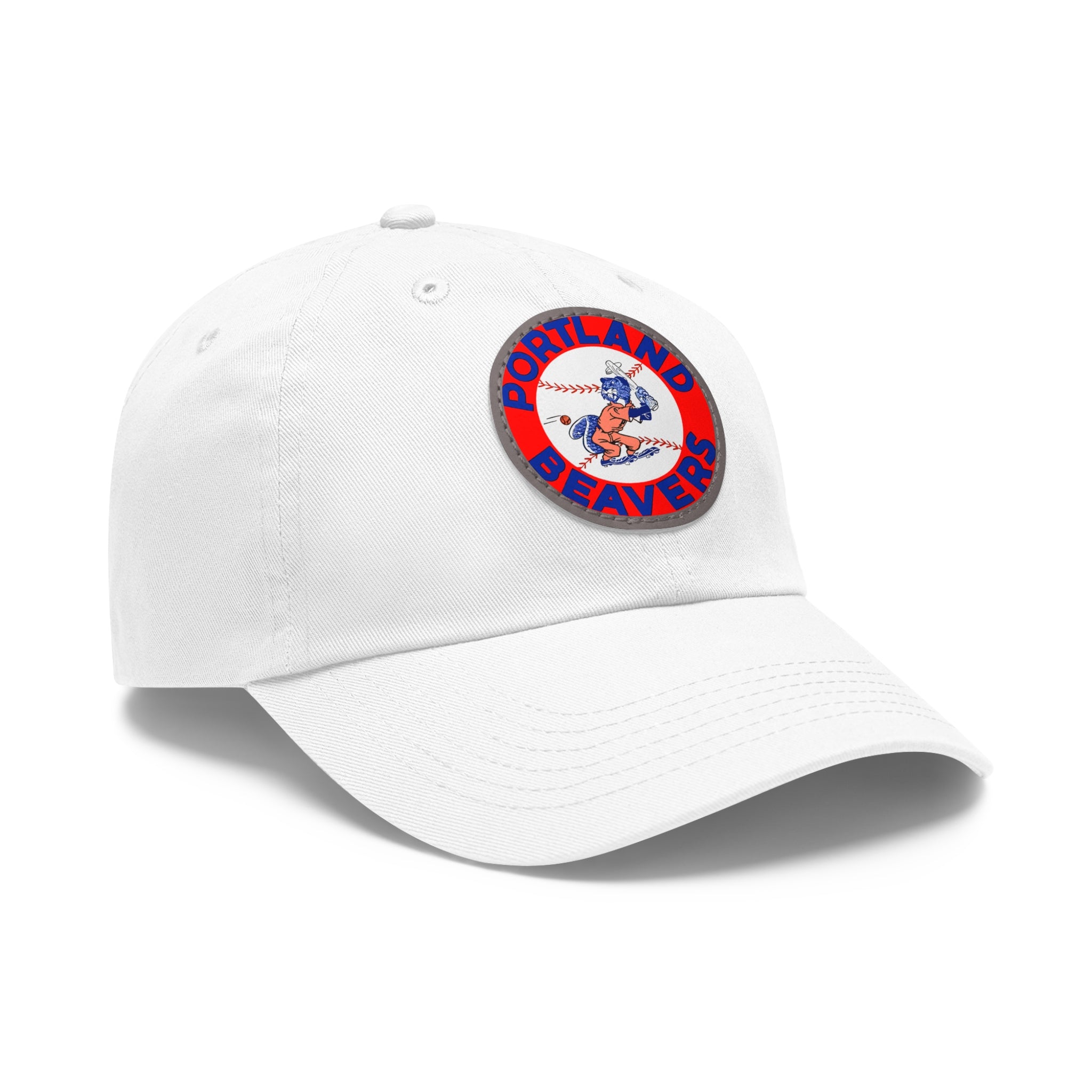 1967 Vintage Portland Beavers - Pacific Coast League Baseball - Dad Hat with Leather Patch (Round)