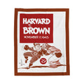 1945 Harvard vs. Brown Vintage Game Day Velveteen Plush Blanket