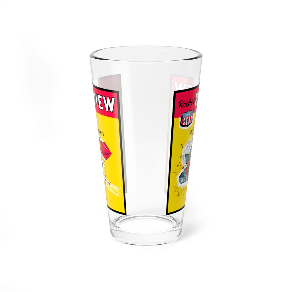 1948 Football Brooklyn Dodgers Chicago Rockets Mixing Glass | 16oz Cocktail Barware