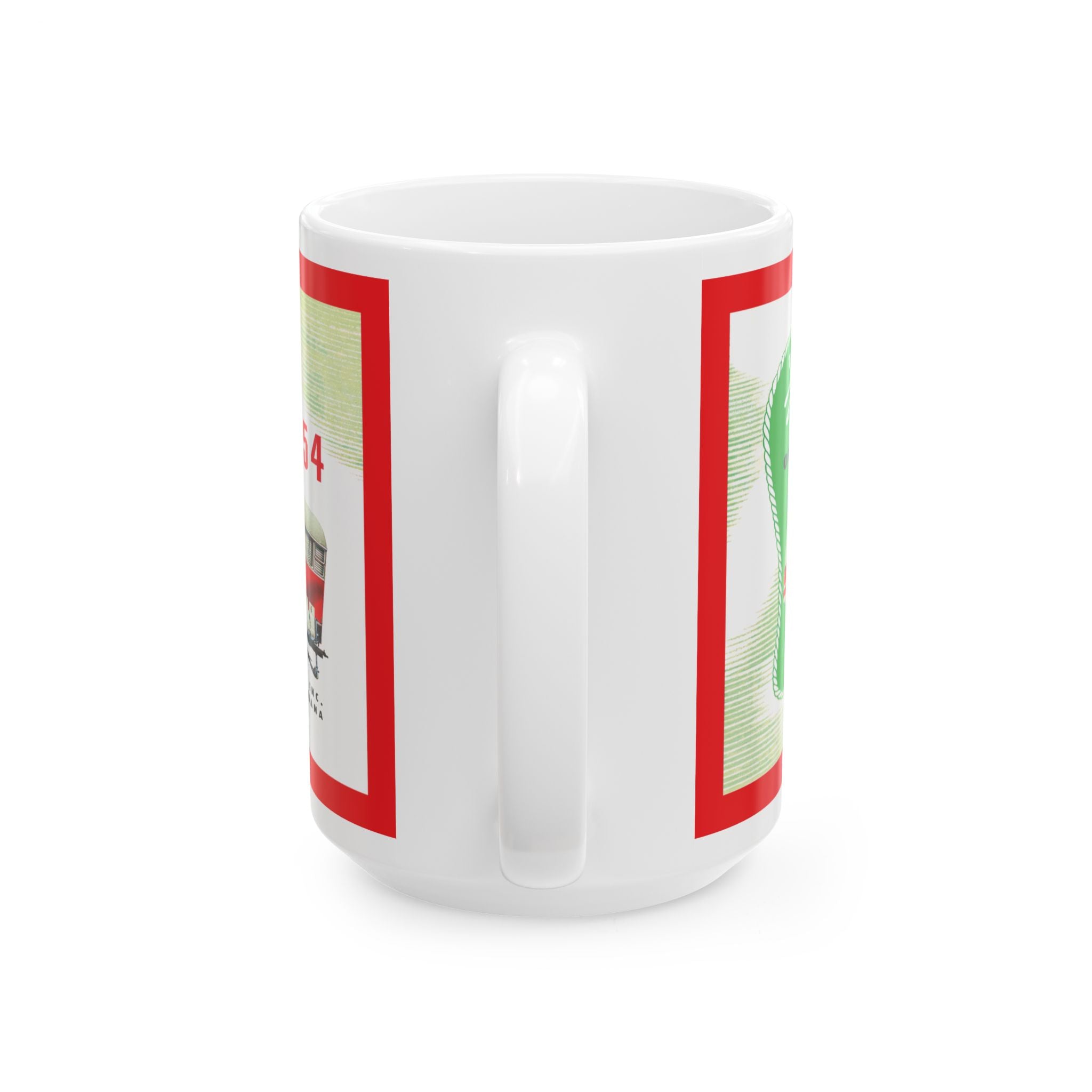 Vintage Camper Ceramic Mug, 1954 Whitley Trailer Retro Travel Coffee Cup, Camping Tea Mug, Campervan  Drinkware, Happy Camper Drink Cup,