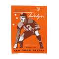 Velveteen Throw Blanket, 1943 Brooklyn Dodgers Football Program Cover, Sherpa Fleece Plush, Sports Fan Gift, Home Decor, Cozy Bedding, Couch
