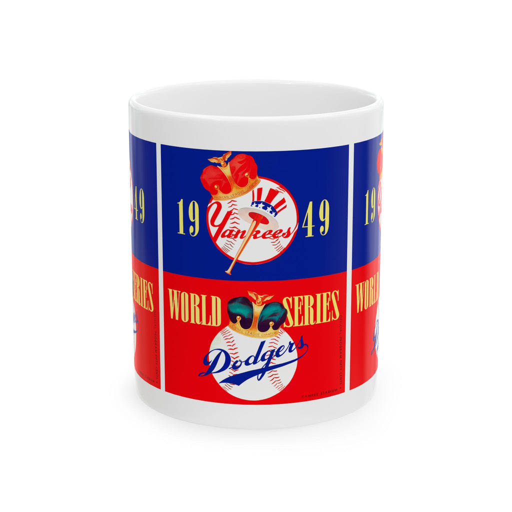 1949 Yankees vs Dodgers Baseball World Series Mug