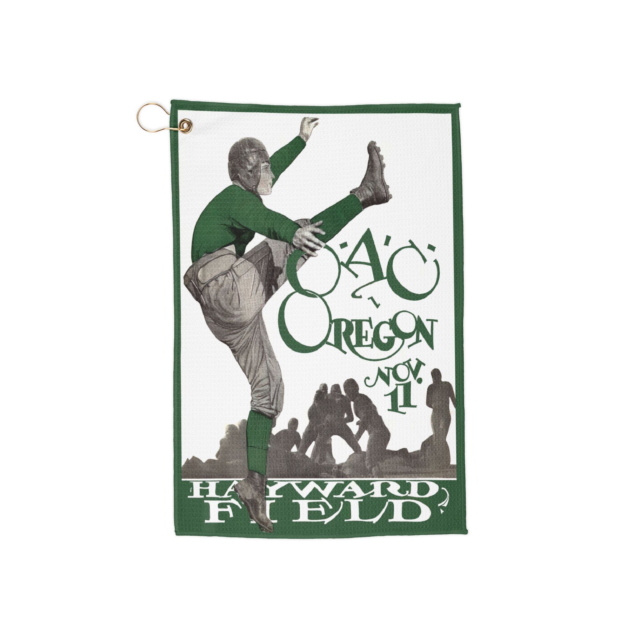 Golf Towels, Vintage Sports Towel, 1927 Football Oregon-Oregon State, College Game Day Gift, Golf Accessories, Golf Gift Ideas, Sports Fan