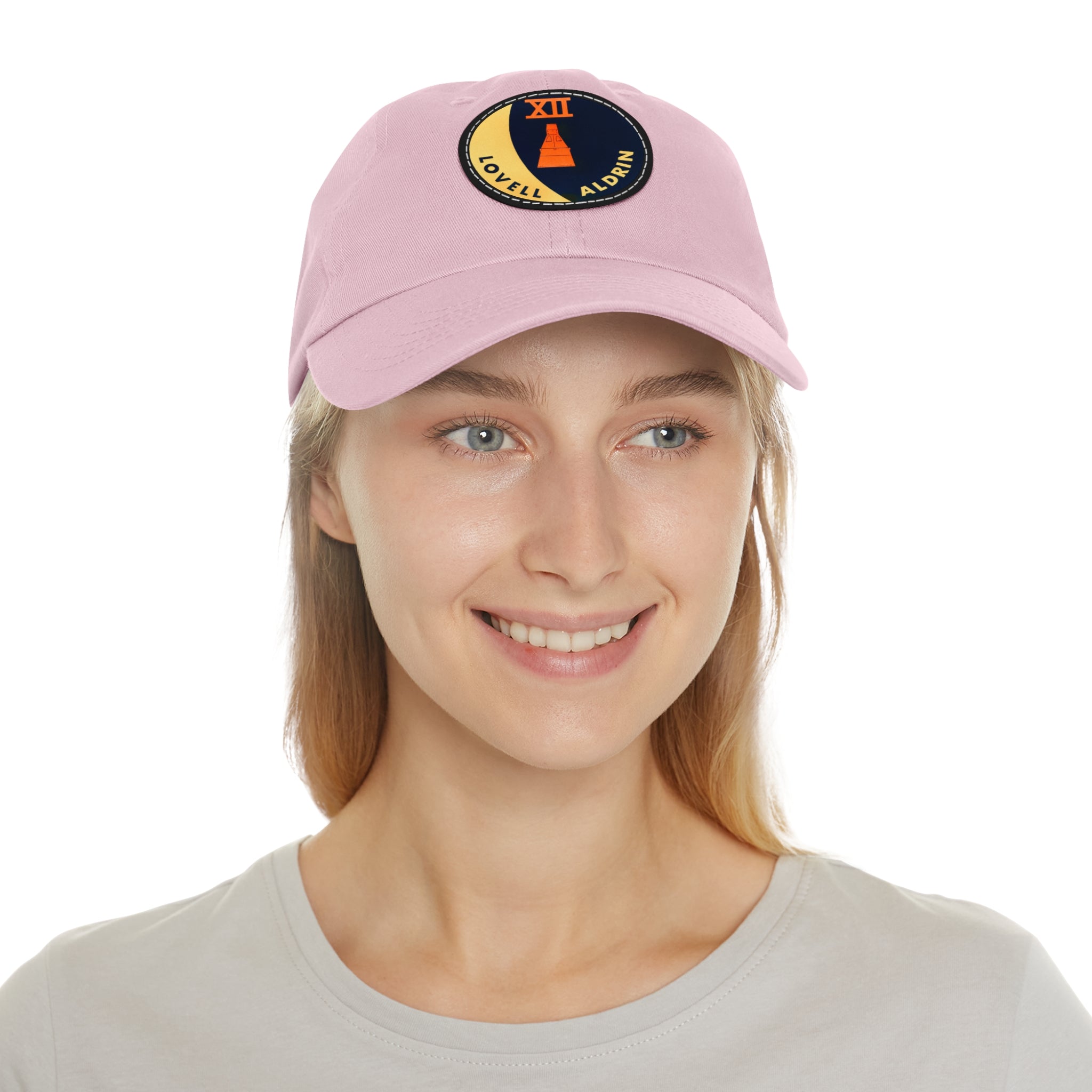 NASA Gemini 12 - Flight Patch - Dad Hat with Leather Patch (Round)
