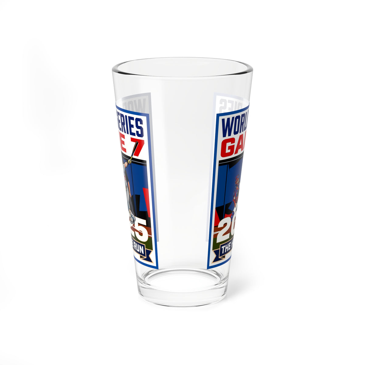 2025 World Series Game 7  Baseball Mixing Glass – The Home Run
