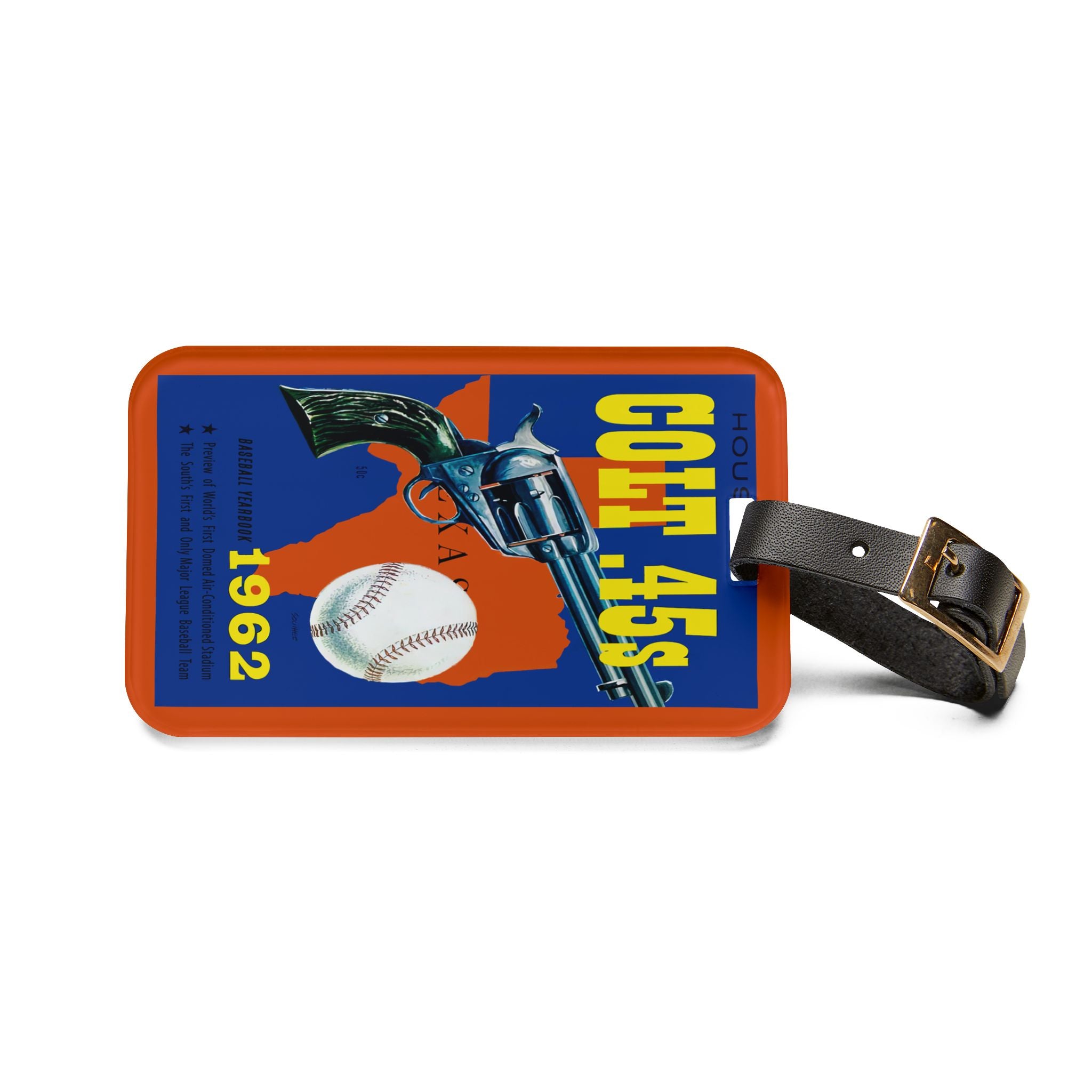 1962 Houston Colt .45's Baseball Luggage Tag