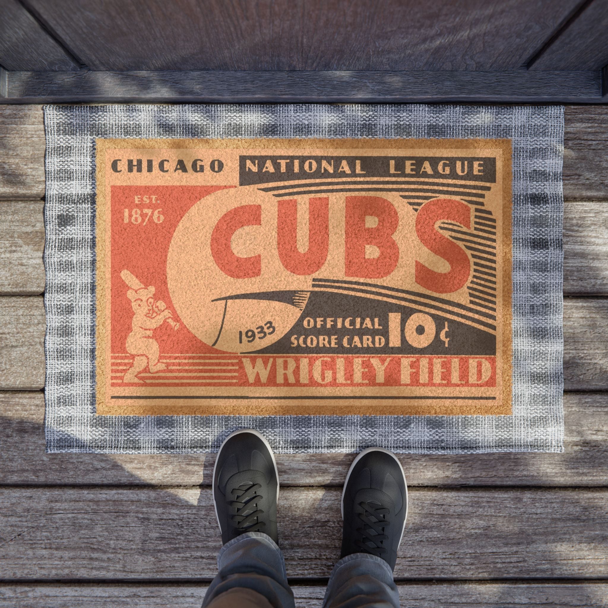 1933 Chicago Baseball Doormat — Vintage Baseball