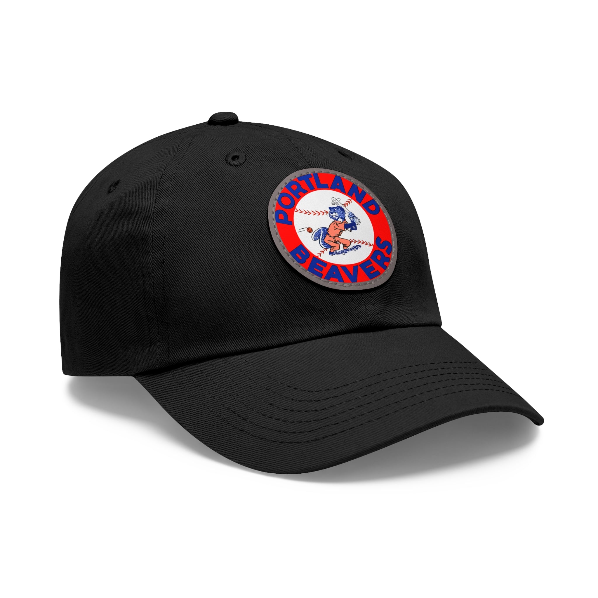 1967 Vintage Portland Beavers - Pacific Coast League Baseball - Dad Hat with Leather Patch (Round)
