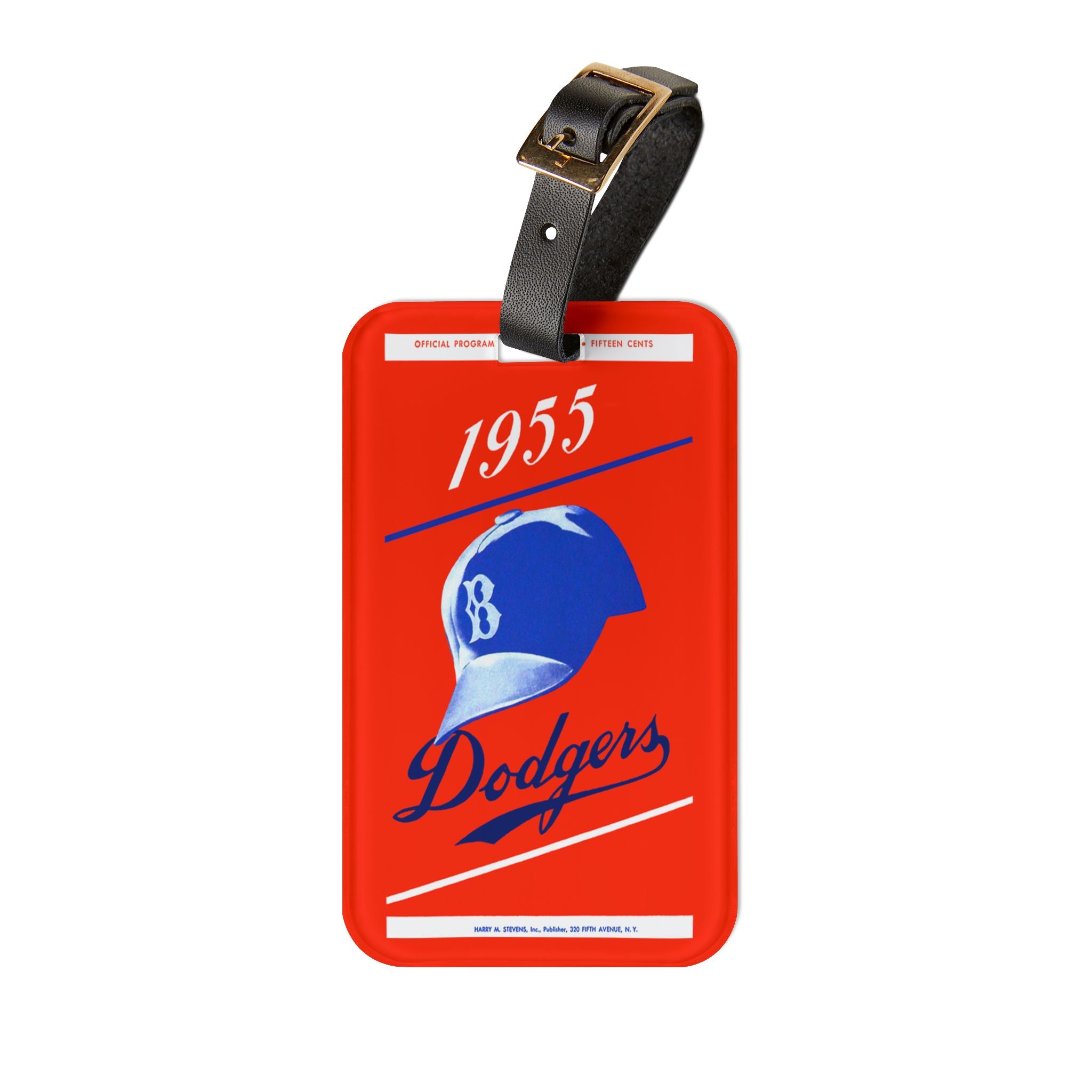 1955 Brooklyn Dodgers Baseball Luggage Tag | Vintage Baseball