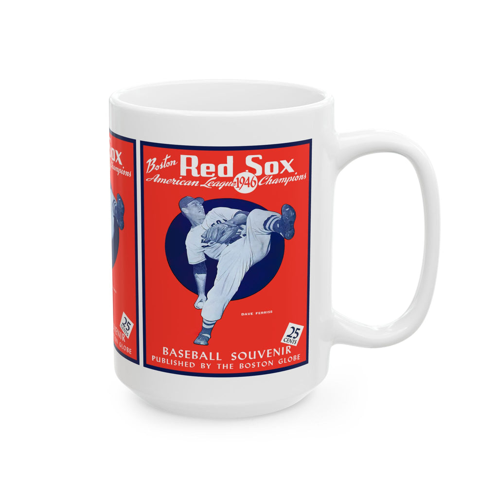 1946 Boston Red Sox Vintage Baseball Program Cover Ceramic Mug — 11/15oz