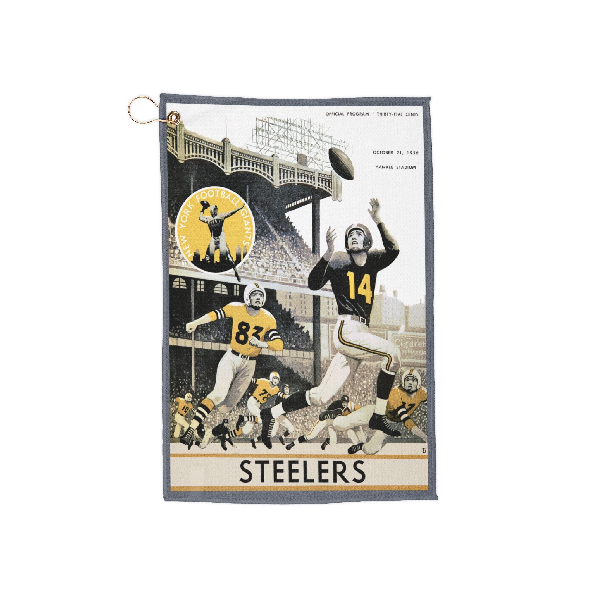 Vintage Sports Golf Towels, 1956 Football New York-Pittsburgh Design, Golf Accessories, Sports Towels, Golf Gifts, Golfing Gear