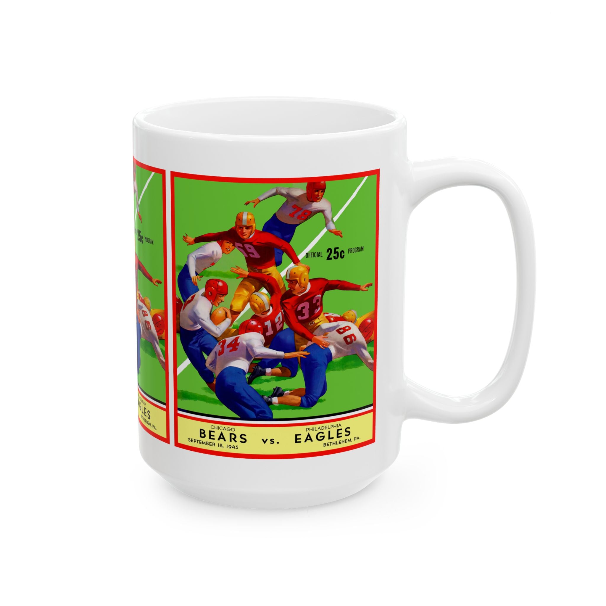 1945 Football Bears Eagles Mug | Vintage Football Design 11oz and 15oz