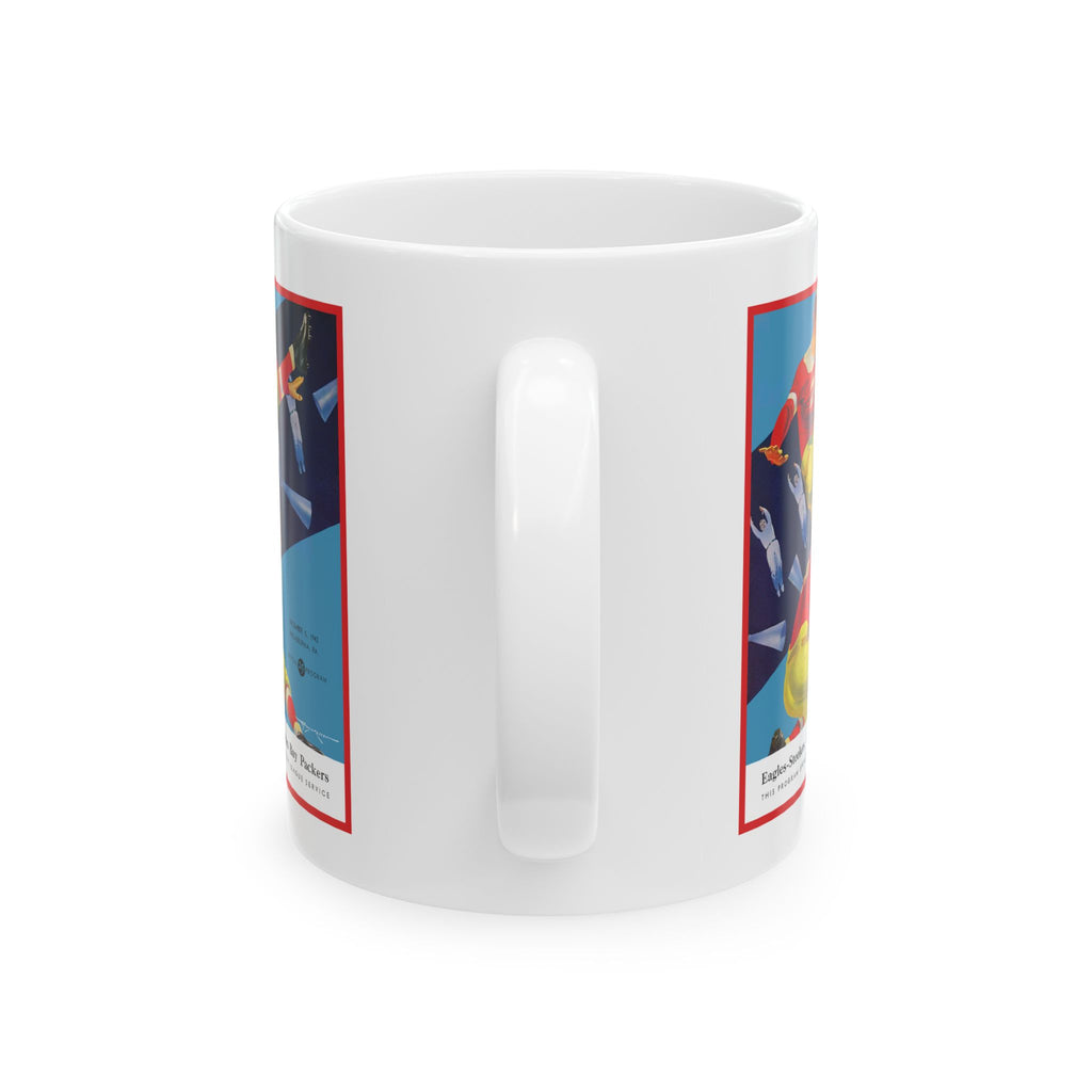 Vintage 1943 Eagles Steelers (Steegles) vs Green Bay Ceramic Mug — Retro  Football Design (11oz, 15oz)