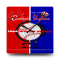 1964 Vintage New York Yankees - St Louis Cardinals - Baseball World Series Program Cover- Acrylic Wall Clock