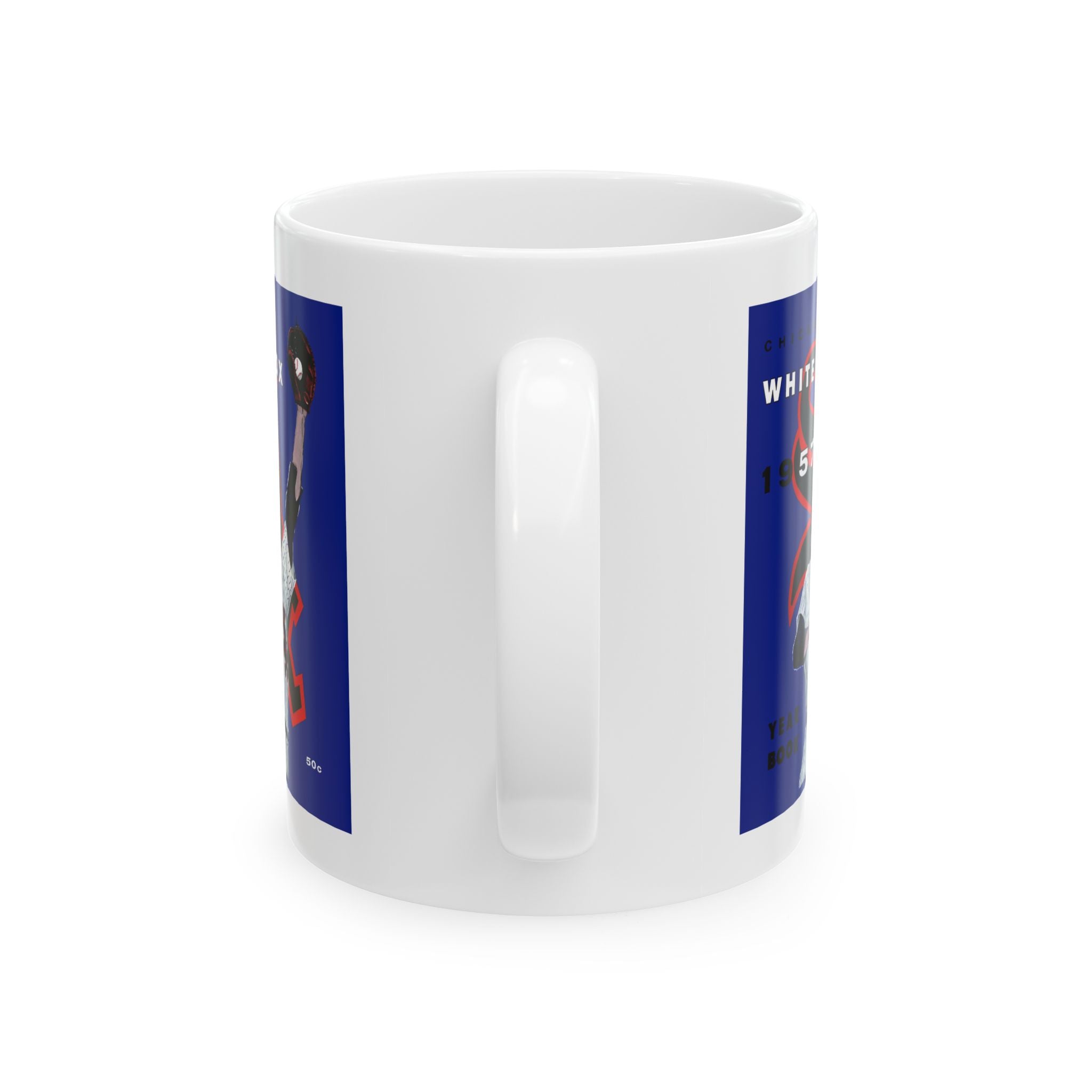 1957 Chicago White Sox Vintage Yearbook Cover Ceramic Mug (11oz, 15oz)