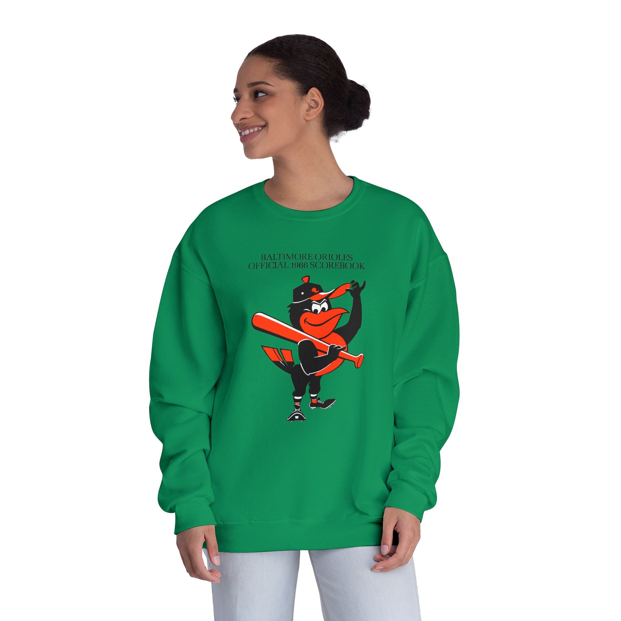 1966 Baltimore Orioles Baseball Scorecard - NuBlend® Crewneck Sweatshirt