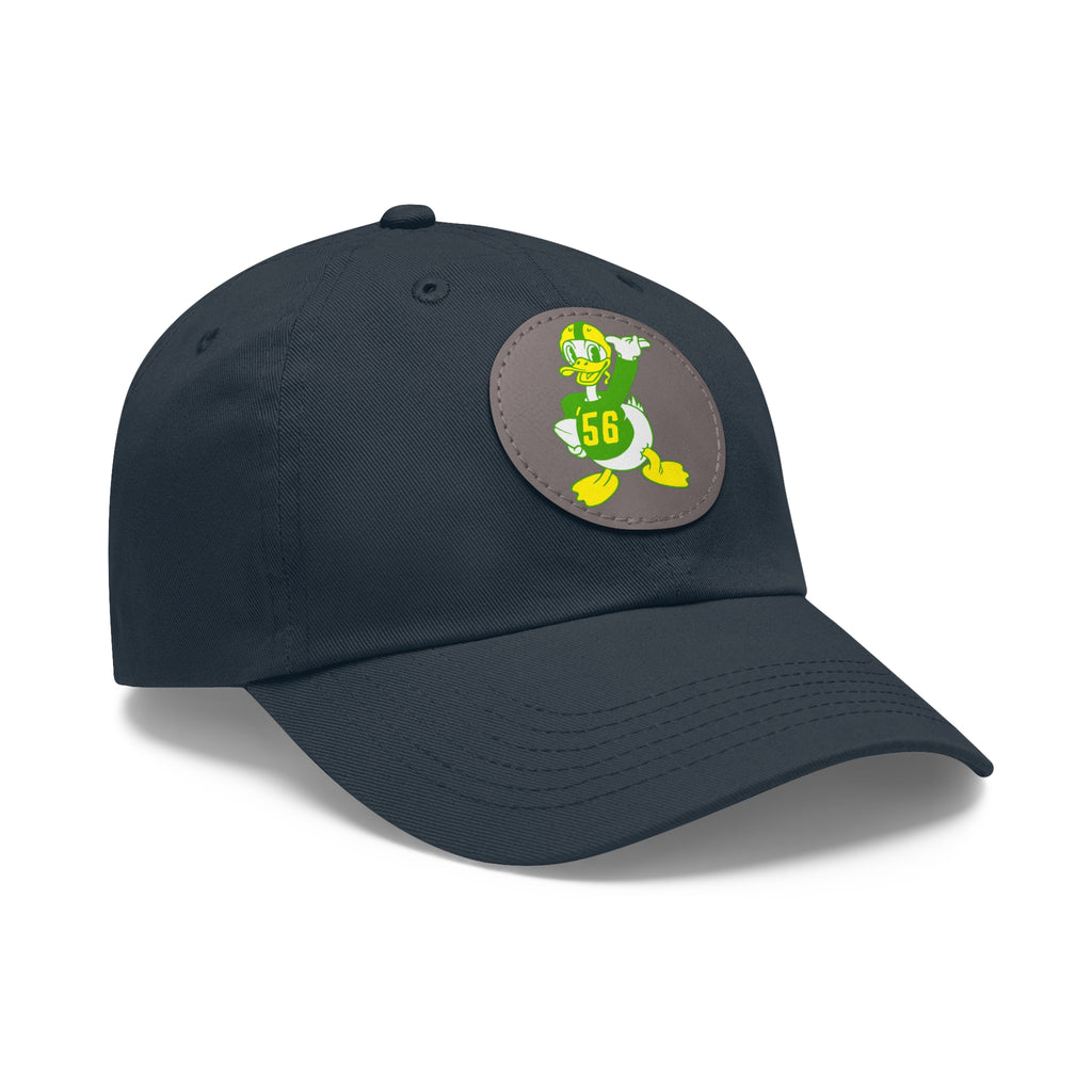 1956 Vintage Oregon Football - Dad Hat with Leather Patch (Round)