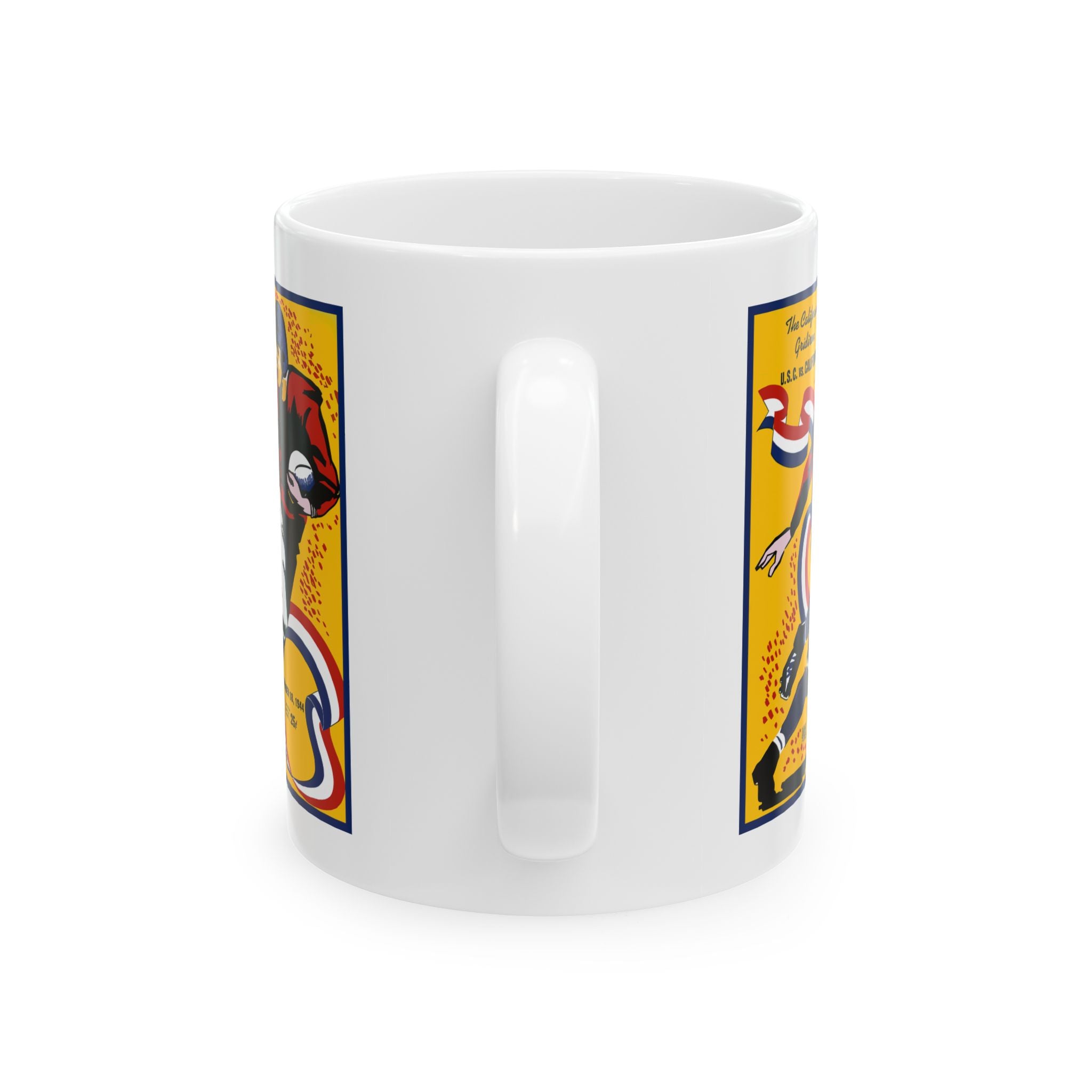1944 Football Southern California - California Retro Football Poster Ceramic Mug  (11oz/15oz)