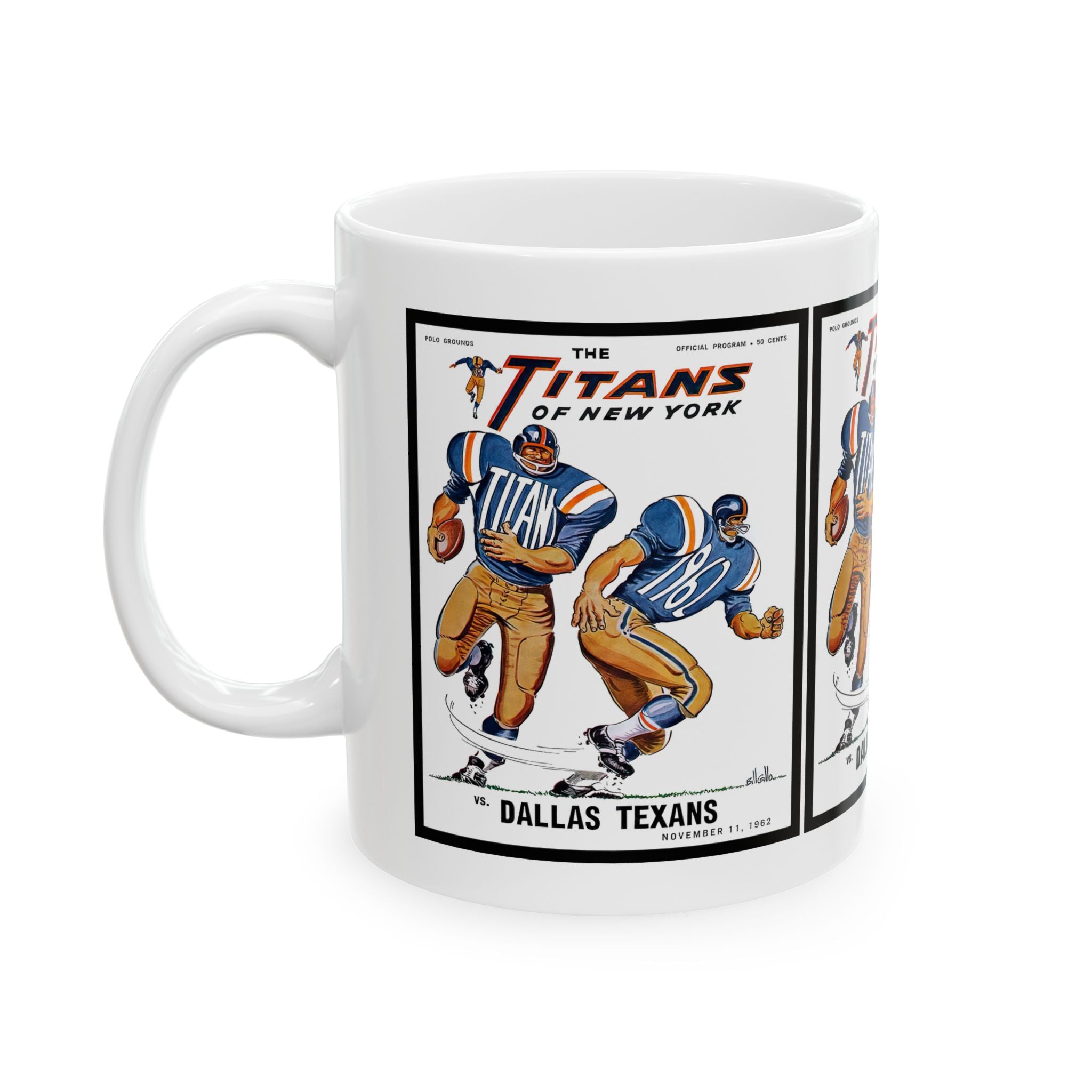 Vintage Football New York Titans Mug, Sports Fan Gift, Retro Football Team Cup, Father's Day Gift, Football Memorabilia, Ceramic Coffee Mug