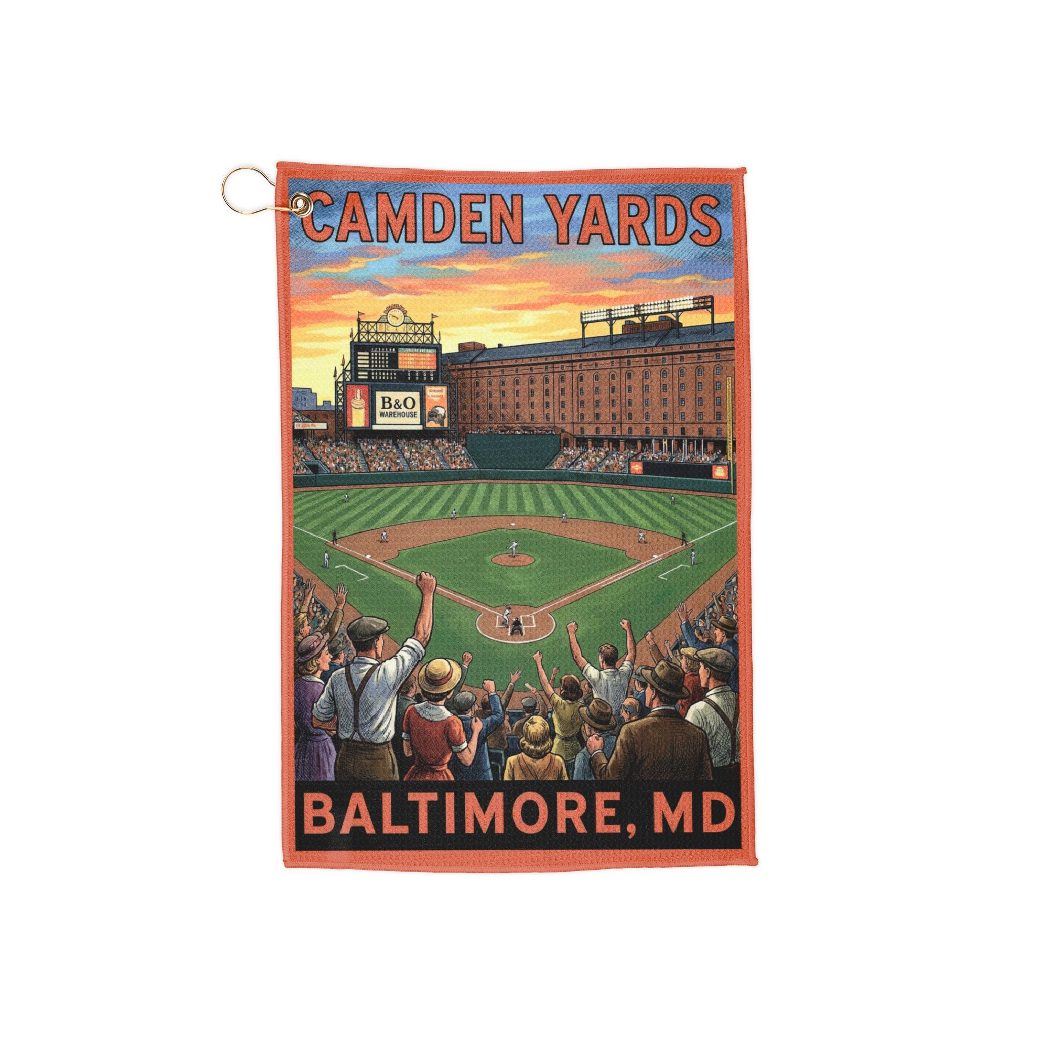 Camden Yards Baltimore Golf Towel — Stadium Golf Accessory