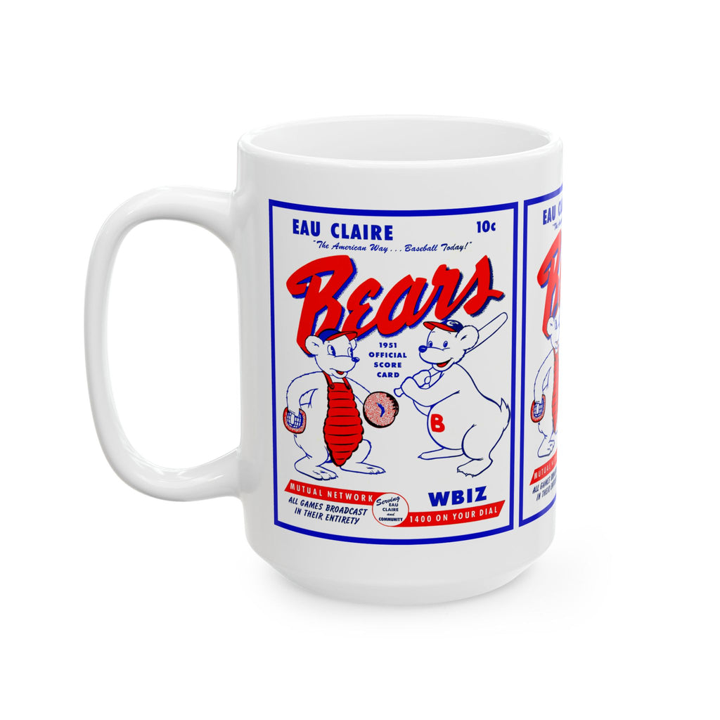 1951 Eau Claire Bears Baseball Ceramic Mug (11oz, 15oz)