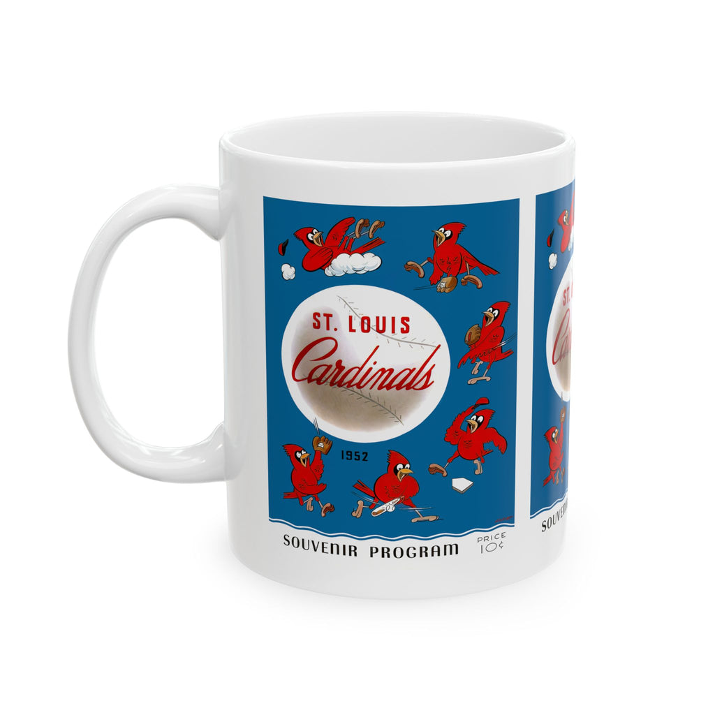 1952 Vintage St. Louis Cardinals Baseball Program Cover - Ceramic Mug, 11oz