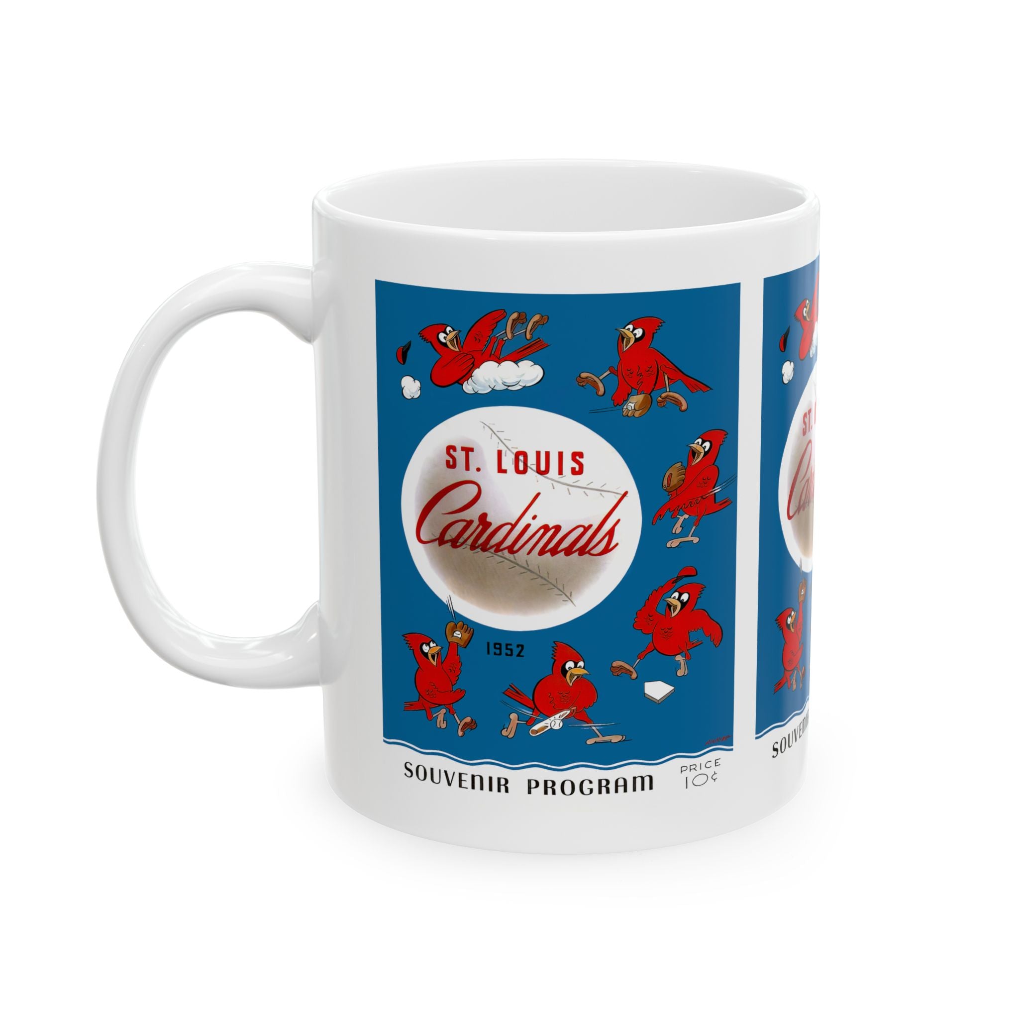 1952 Vintage St. Louis Cardinals Baseball Program Cover - Ceramic Mug, 11oz