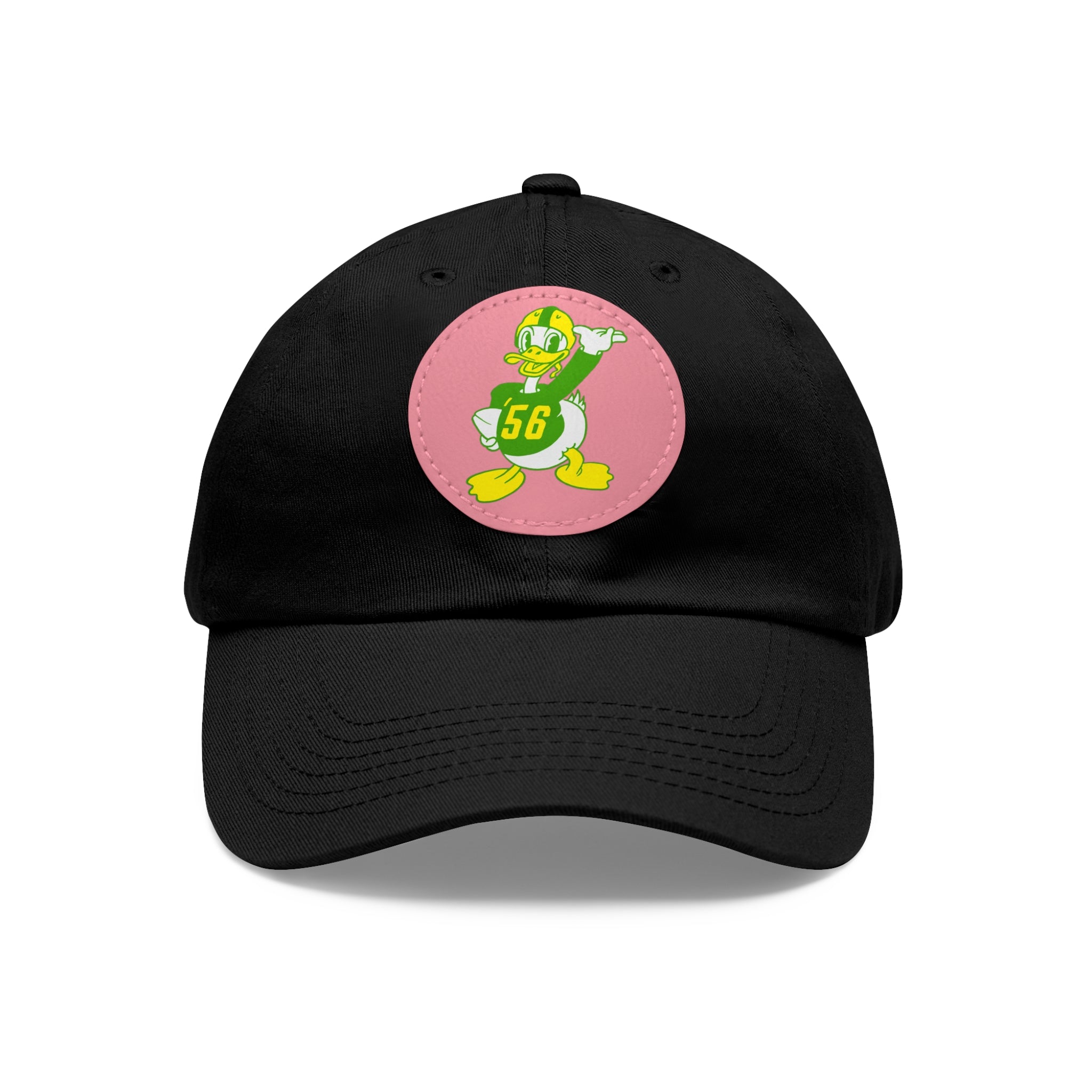 1956 Vintage Oregon Football - Dad Hat with Leather Patch (Round)