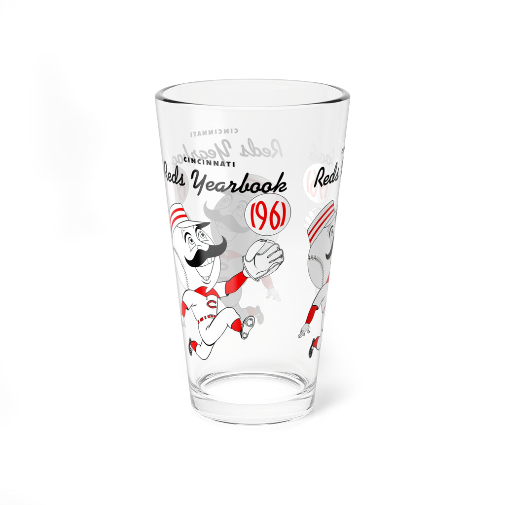 1961 Cincinnati Reds Baseball Yearbook -  Pint Glass, 16oz