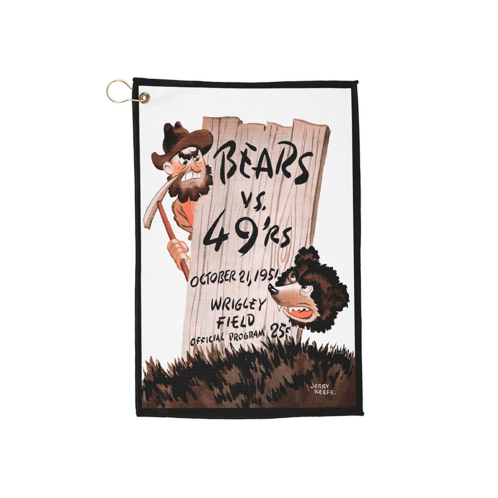 1951 Football Bears-49ers Golf Towel | Vintage Football