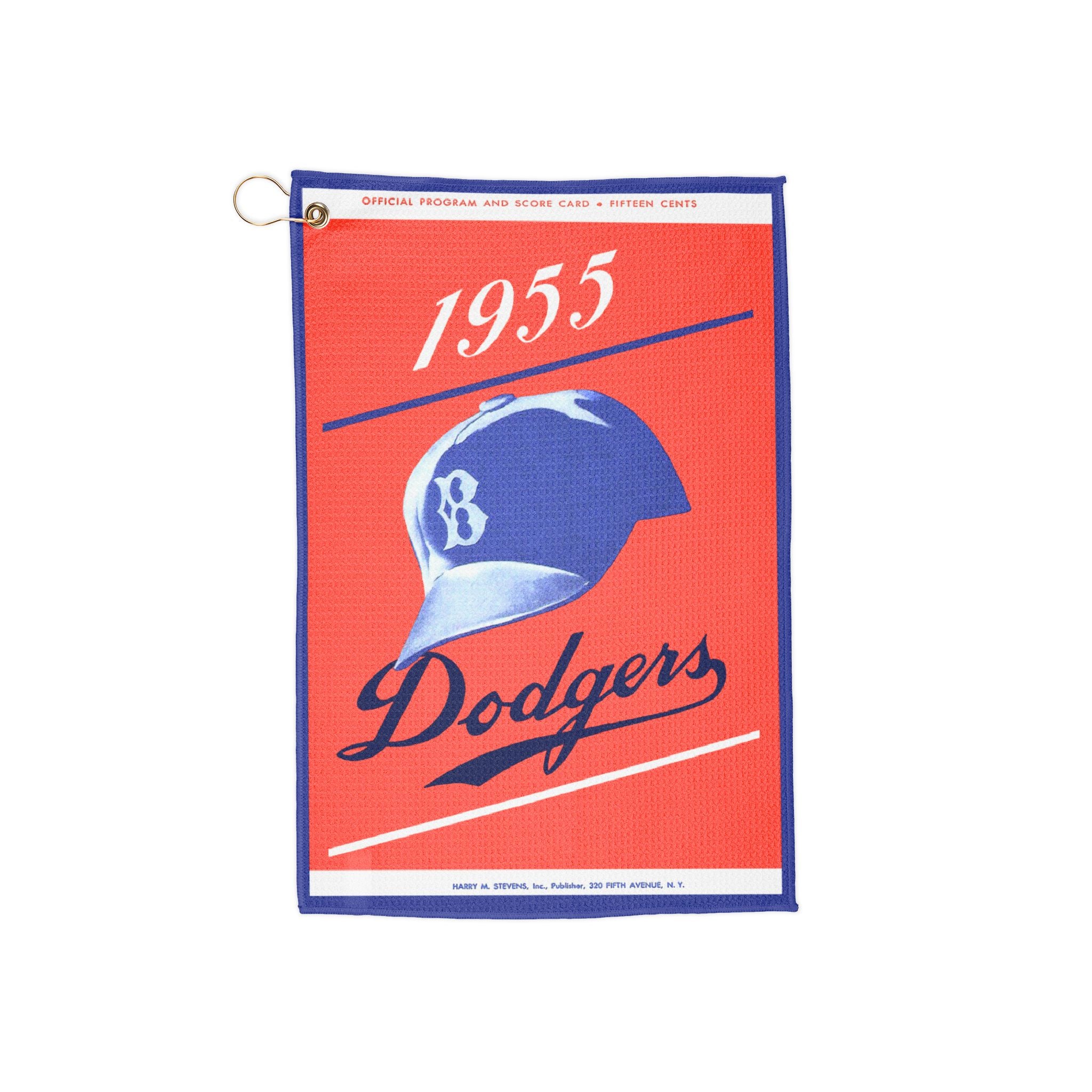 Vintage 1955 Baseball Brooklyn Dodgers Golf Towel, Sports Towel, Hand Towel, Retro Golf Accessories, Father's Day Gift