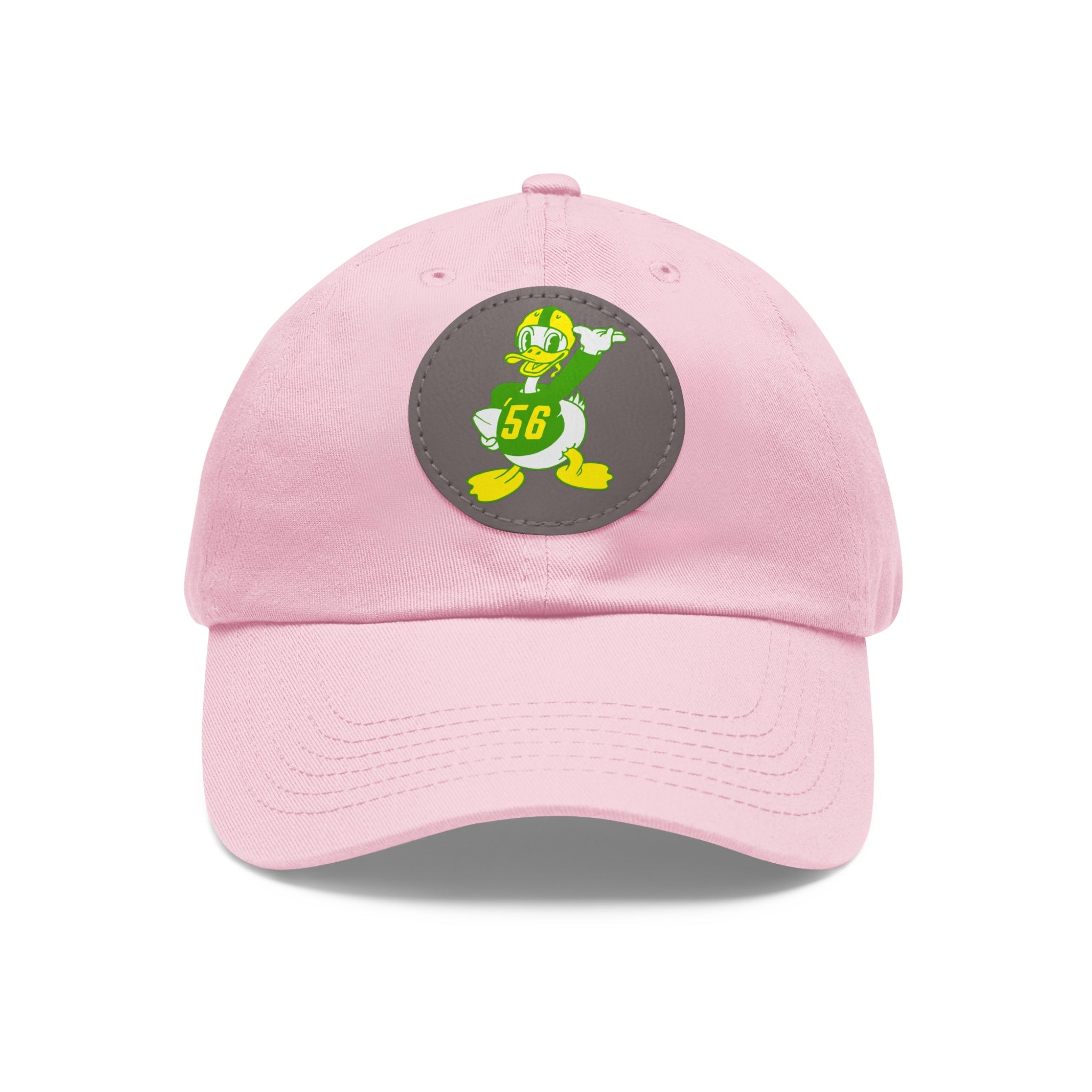 1956 Vintage Oregon Football - Dad Hat with Leather Patch (Round)