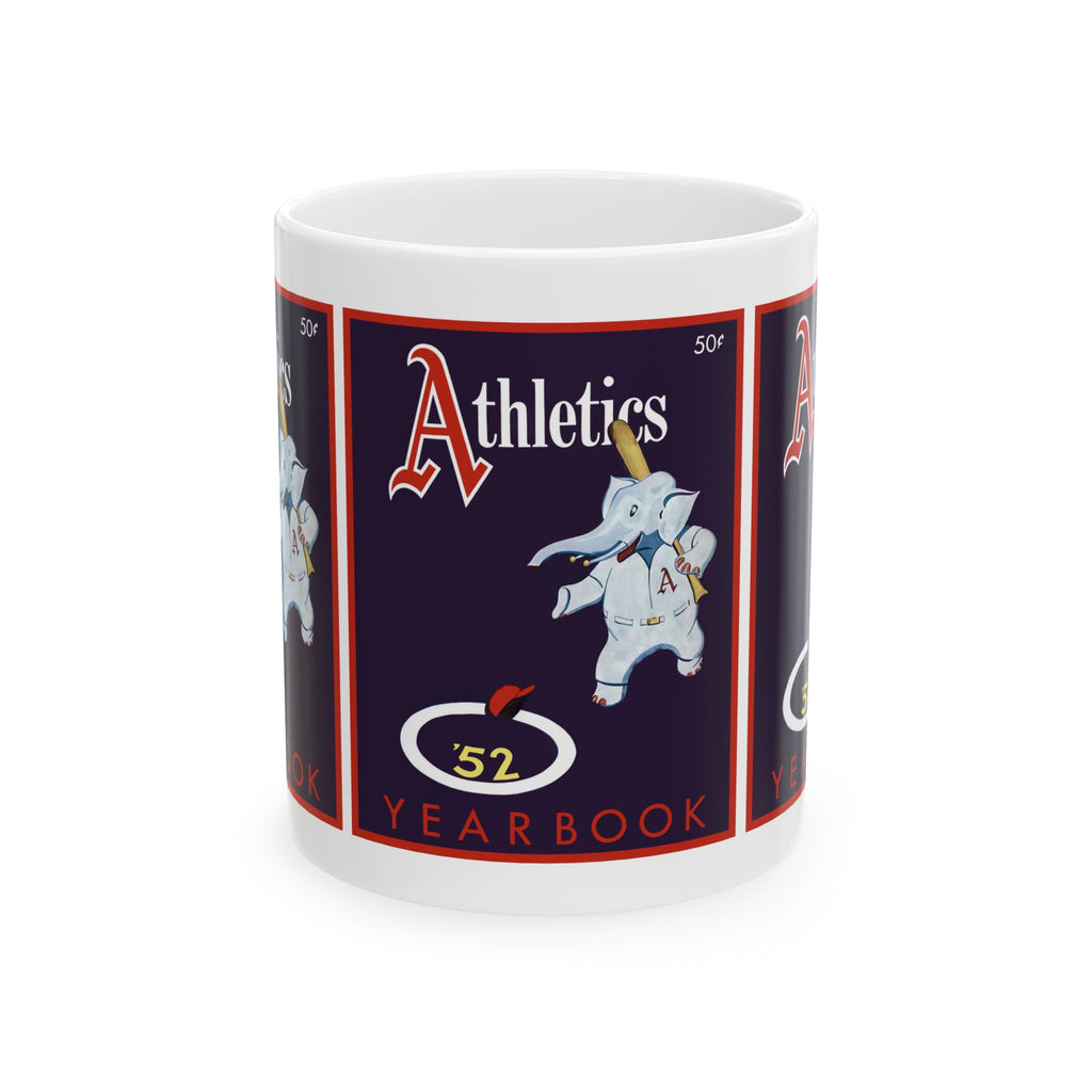Vintage 1952 Baseball Philidelphia Athletics Yearbook Ceramic Mug, Sports Fan Gift, Baseball Collectible, Father's Day Present,  Memorabilia