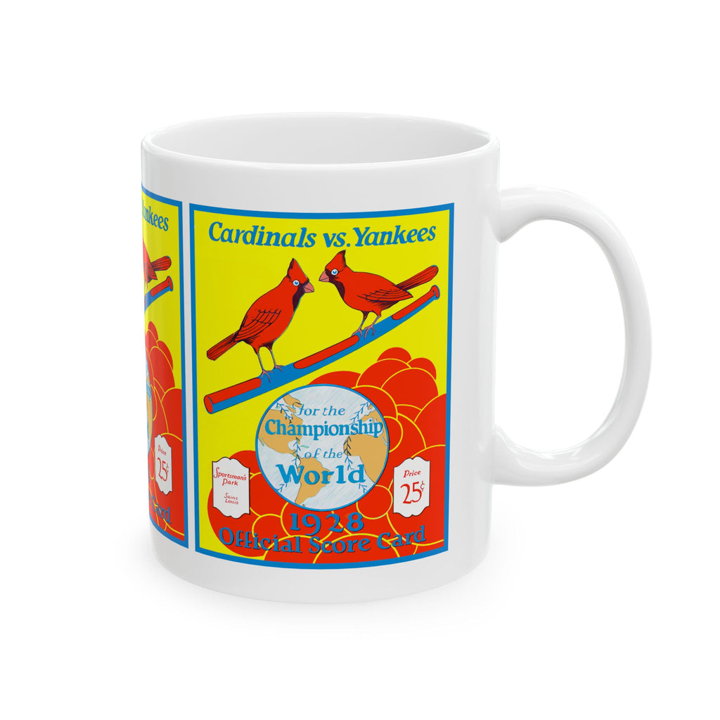 Baseball World Series Ceramic Mug, Cardinals vs Yankees, Sports Fan Gift, 1928 Championship Coffee Cup, 11oz 15oz Novelty Tea Mug, Baseball