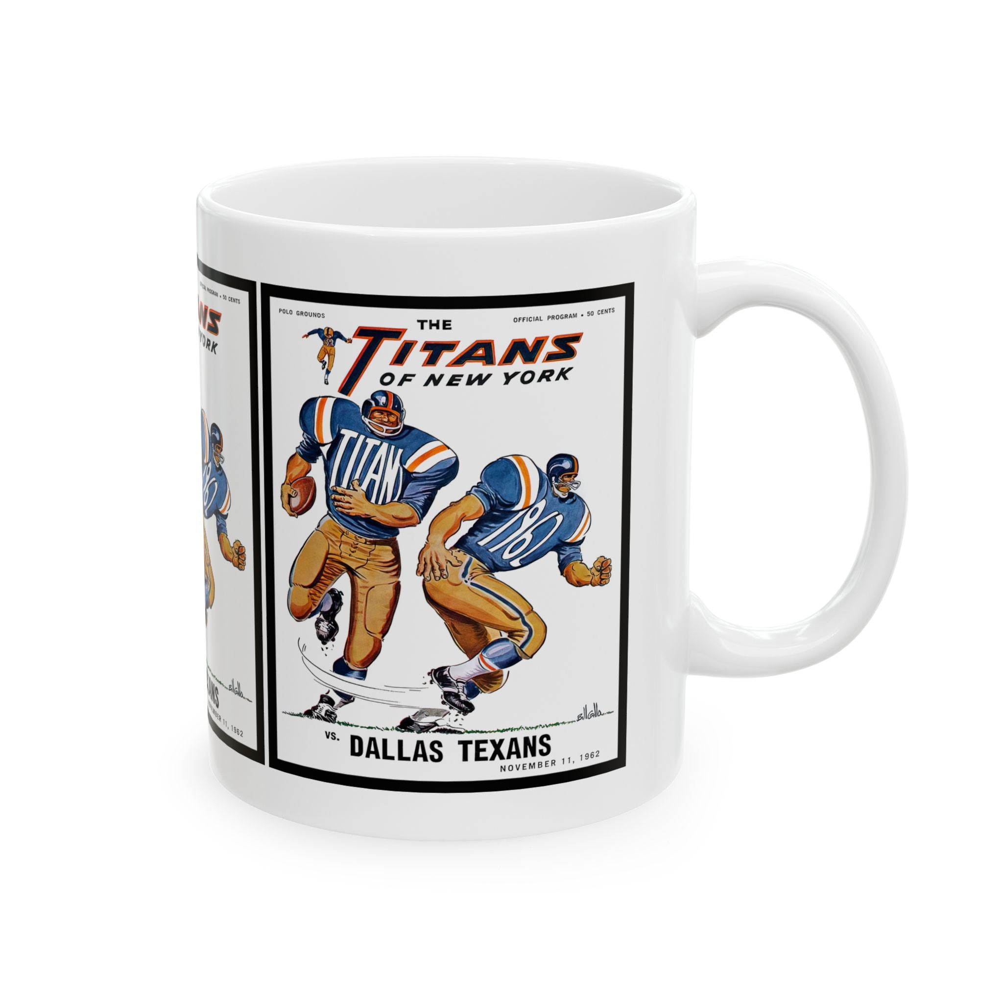 Vintage Football New York Titans Mug, Sports Fan Gift, Retro Football Team Cup, Father's Day Gift, Football Memorabilia, Ceramic Coffee Mug