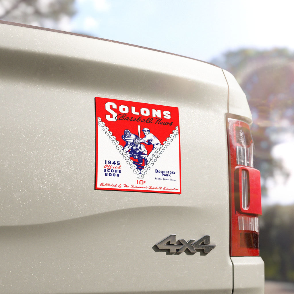1945 Sacramento Solons Baseball Car Magnet