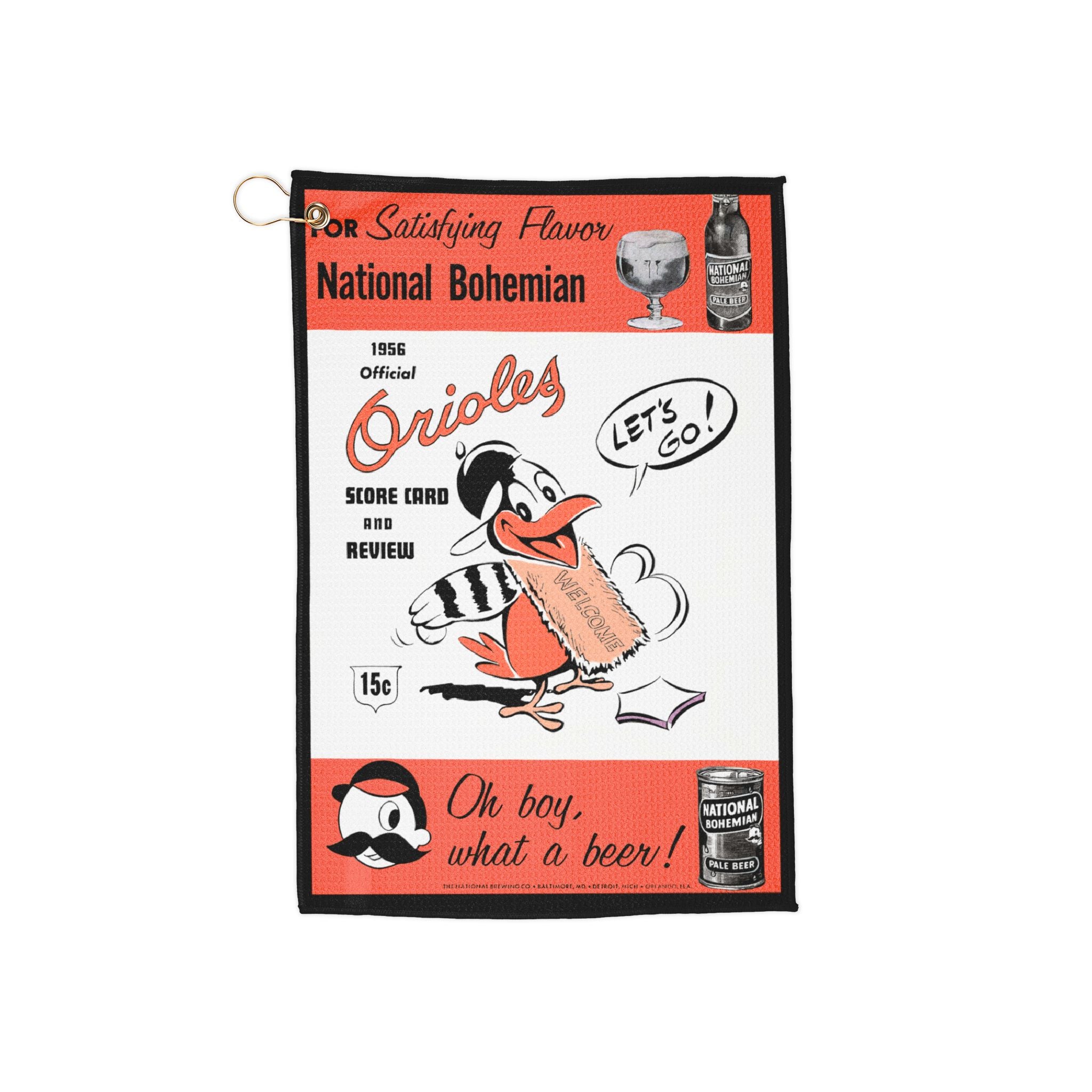 1956 Baseball Baltimore Golf Towel | Vintage Baseball