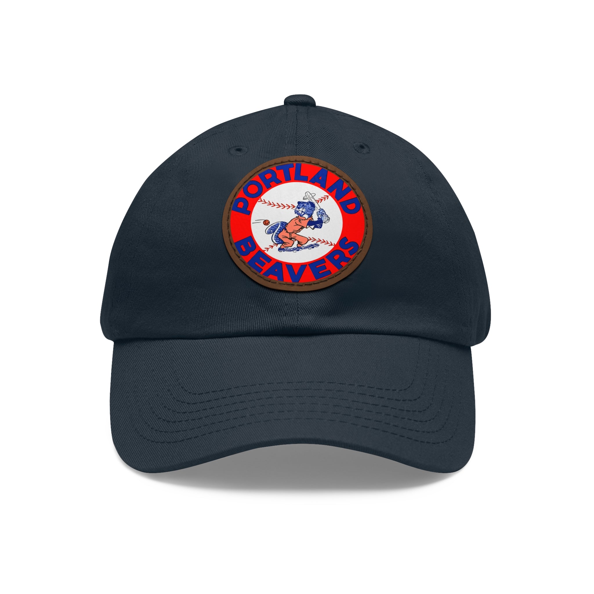 1967 Vintage Portland Beavers - Pacific Coast League Baseball - Dad Hat with Leather Patch (Round)
