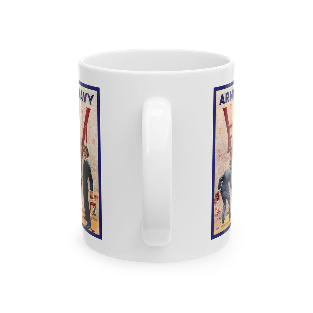 1945 Vintage Army-Navy Football VE-VJ Program Cover - Ceramic Mug, 11oz